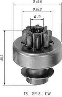 Magneti Marelli 940113020130 - Pinion, bendix, starter motal.fi