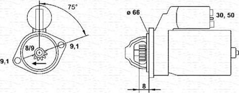 Magneti Marelli 943251917010 - Starter motal.fi