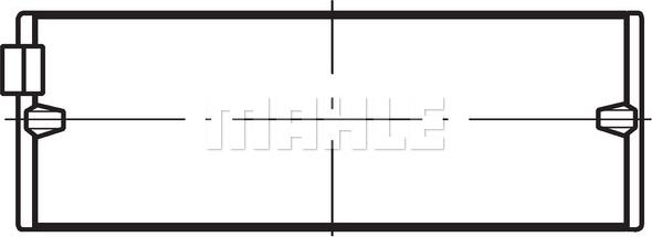 MAHLE 001 HL 10267 050 - Main Bearings, crankshaft motal.fi