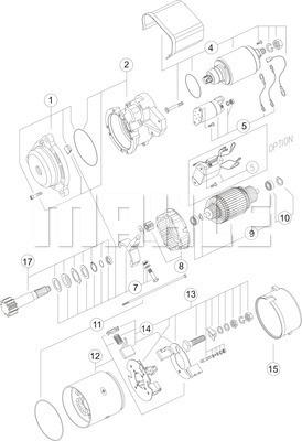 MAHLE MS 405 - Starter motal.fi