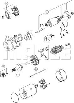 MAHLE MS 754 - Starter motal.fi