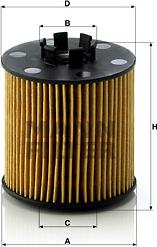 Mann-Filter HU 712/6 x - Oil Filter motal.fi