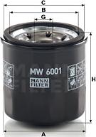 Mann-Filter MW 6001 - Oil Filter motal.fi