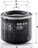 Mann-Filter MW 810 - Oil Filter motal.fi