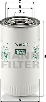 Mann-Filter W 950/13 - Oil Filter motal.fi