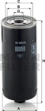 Mann-Filter W 962/6 - Oil Filter motal.fi