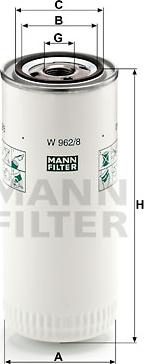 Mann-Filter W 962/8 - Oil Filter motal.fi