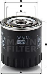 Mann-Filter W 815/5 - Oil Filter motal.fi