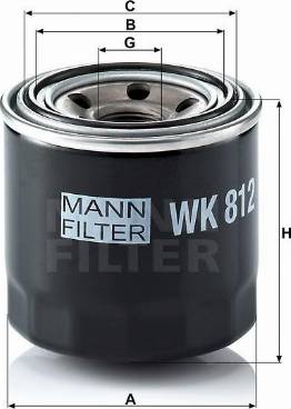 Mann-Filter W 812 - Oil Filter motal.fi