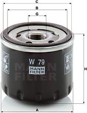 Mann-Filter W 79 - Oil Filter motal.fi