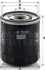 Mann-Filter W 7053 - Oil Filter motal.fi