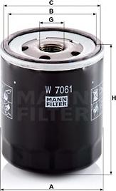 Mann-Filter W 7061 - Oil Filter motal.fi