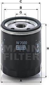 Mann-Filter W 7020 - Oil Filter motal.fi