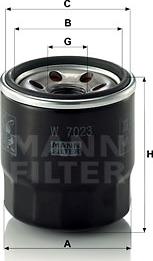 Mann-Filter W 7023 - Oil Filter motal.fi