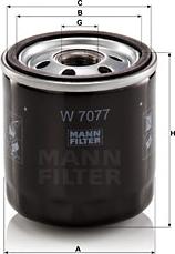 Mann-Filter W 7077 - Oil Filter motal.fi