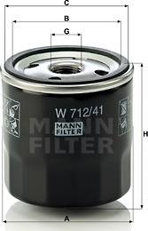 Mann-Filter W 712/41 - Oil Filter motal.fi