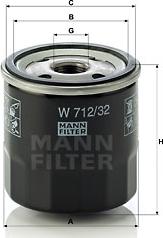 Mann-Filter W 712/32 - Oil Filter motal.fi