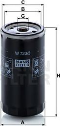 Mann-Filter W 723/3 - Oil Filter motal.fi