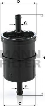 Mann-Filter WK 42/4 - Fuel filter motal.fi