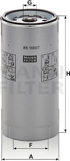 Mann-Filter WK 1080/7 x - Fuel filter motal.fi