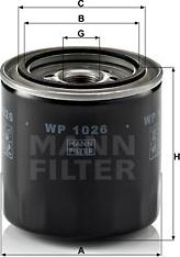 Mann-Filter WP 1026 - Oil Filter motal.fi