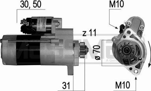 Messmer 220642A - Starter motal.fi