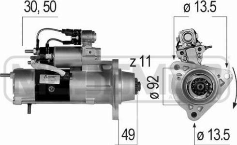 Messmer 220343A - Starter motal.fi