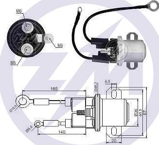 Messmer ZM2428 - Solenoid Switch, starter motal.fi