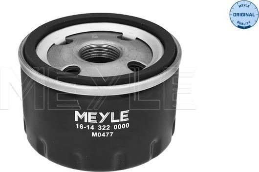 Meyle 16-14 322 0000 - Oil Filter motal.fi