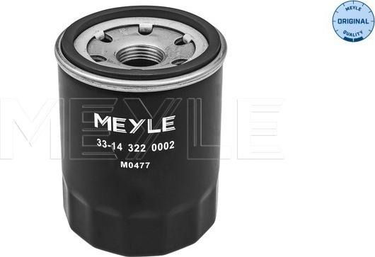 Meyle 33-14 322 0002 - Oil Filter motal.fi