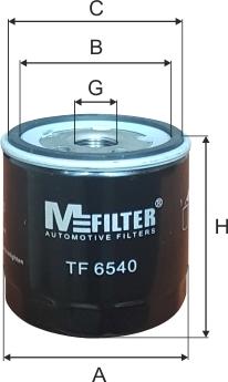 Mfilter TF 6540 - Oil Filter motal.fi