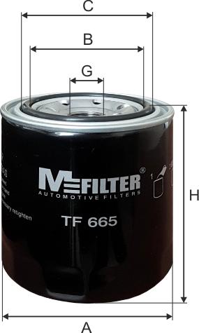 Mfilter TF665 - Oil Filter motal.fi