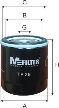 Mfilter TF 28 - Oil Filter motal.fi