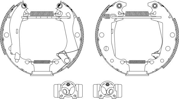 Mintex MSP043 - Brake Shoe Set motal.fi