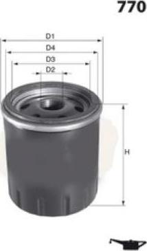 MISFAT Z714 - Oil Filter motal.fi