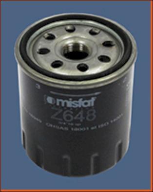 MISFAT Z648 - Oil Filter motal.fi