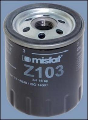 MISFAT Z103 - Oil Filter motal.fi