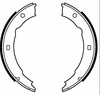 Motaquip VBS631 - Brake Shoe Set, parking brake motal.fi