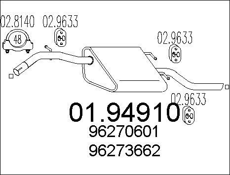 MTS 01.94910 - End Silencer motal.fi