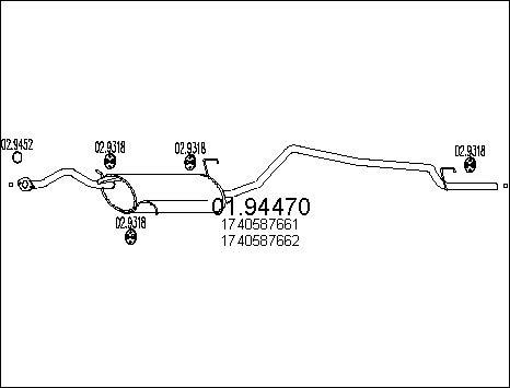 MTS 01.94470 - End Silencer motal.fi