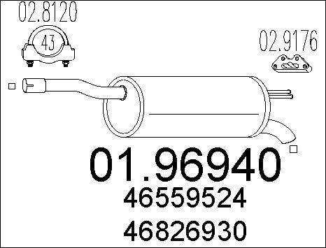 MTS 01.96940 - End Silencer motal.fi