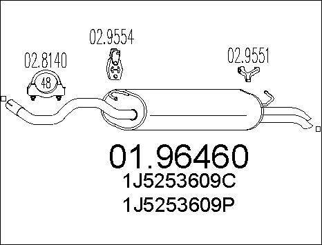 MTS 01.96460 - End Silencer motal.fi