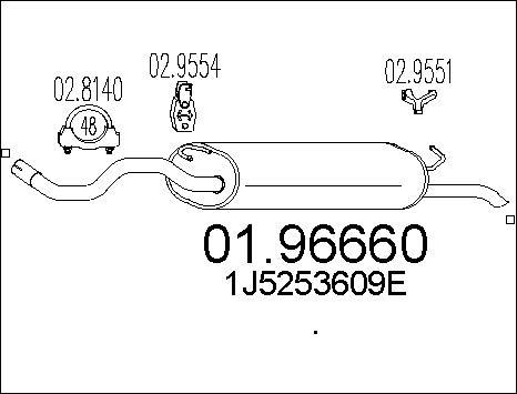 MTS 01.96660 - End Silencer motal.fi