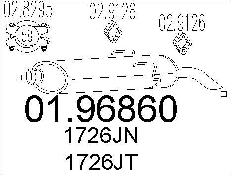 MTS 01.96860 - End Silencer motal.fi