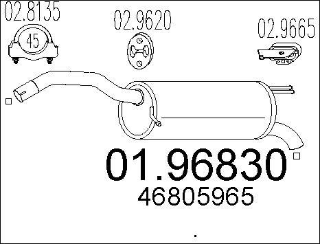 MTS 01.96830 - End Silencer motal.fi