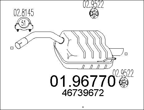 MTS 01.96770 - End Silencer motal.fi