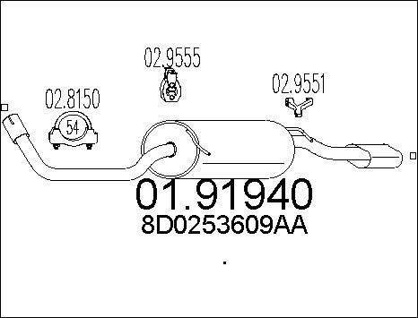 MTS 01.91940 - End Silencer motal.fi