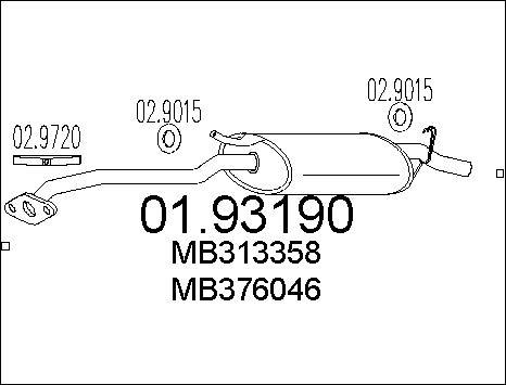 MTS 01.93190 - End Silencer motal.fi