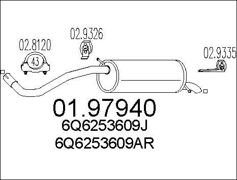 MTS 01.97940 - End Silencer motal.fi