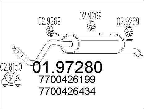 MTS 01.97280 - End Silencer motal.fi